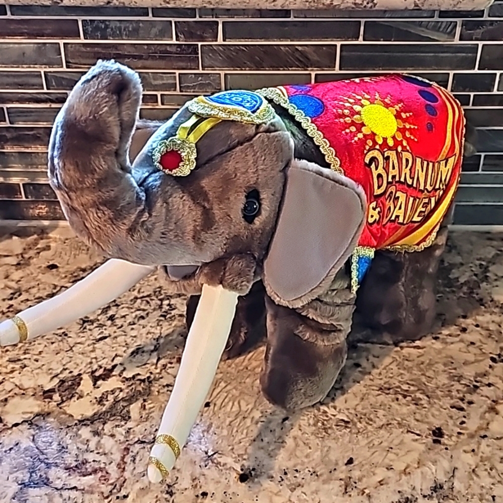 Barnum & Bailey Circus Elephant Plush 134th Edition 20" Stuffed Animal Toy